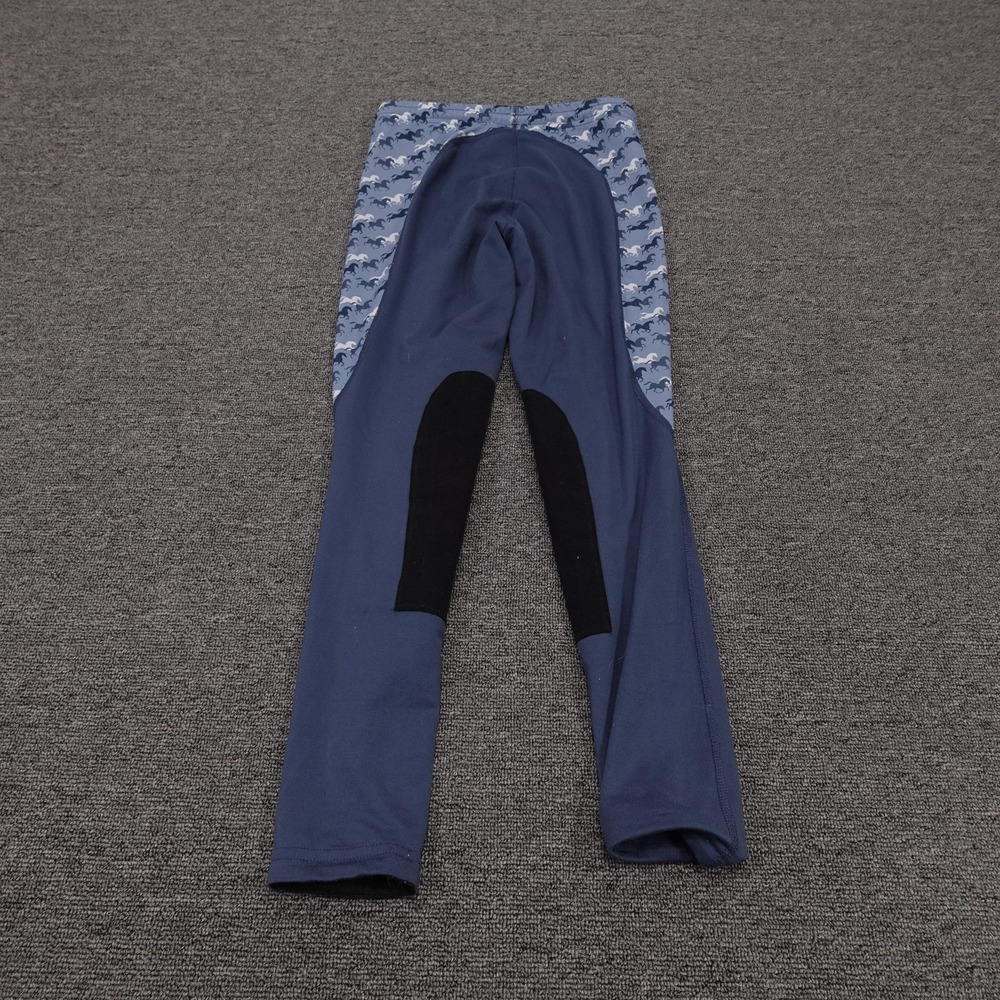 Kerrits Leggings Youth Large Blue Horse Print Riding Leggings Equestrian - Picture 3 of 9